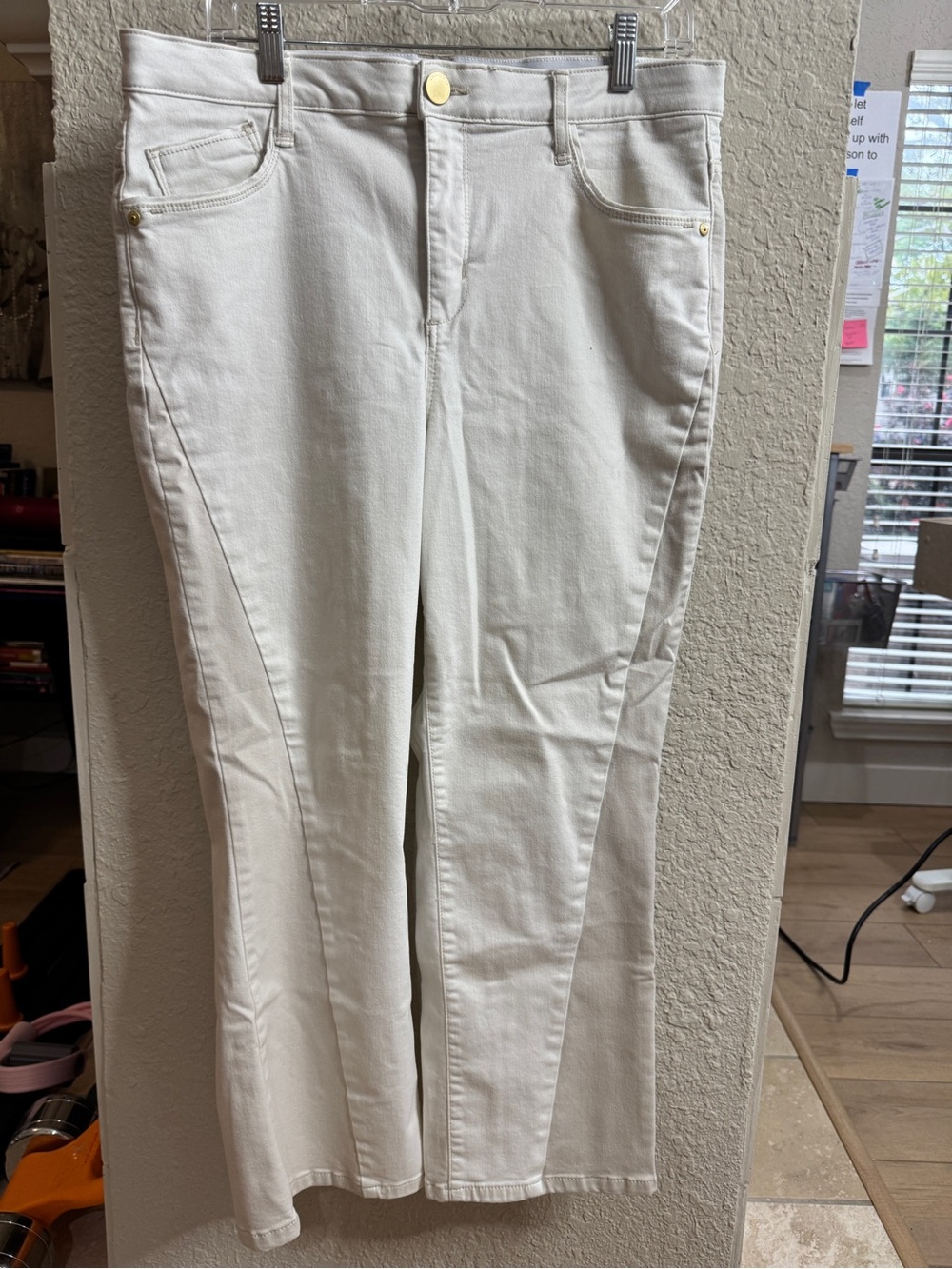 Slim Fit Light Beige Pants ab solutions Democracy Ab Solutions